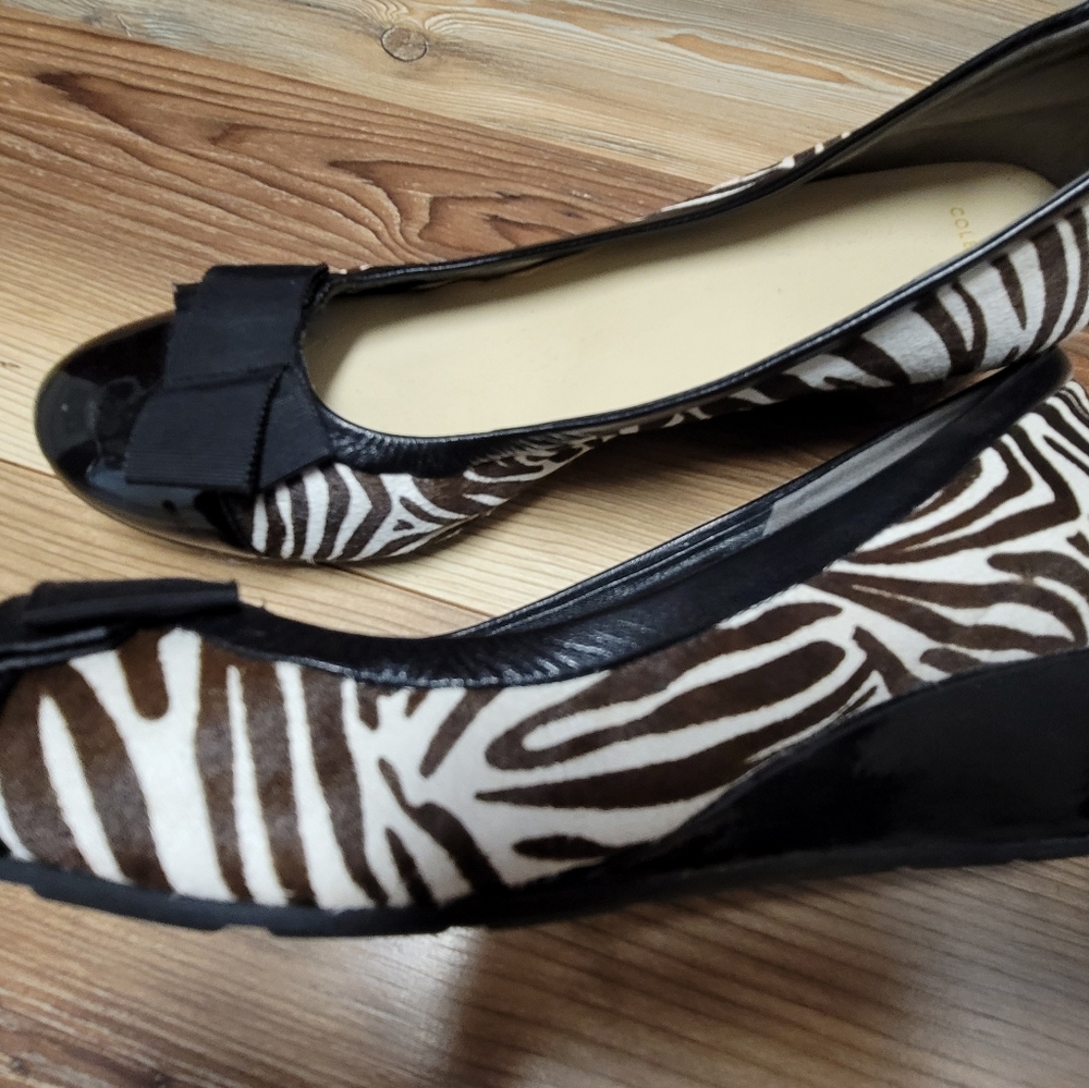Cole Haan zebra wedge